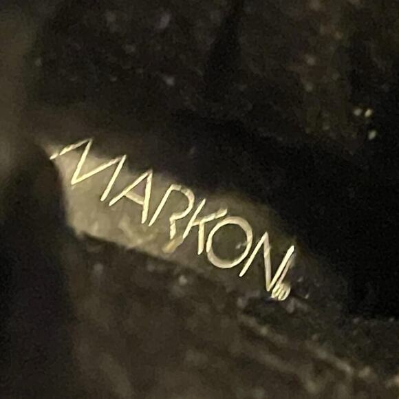 Markon Danielle Riding Boots Brown Leather Ruched Heel Pull On Women Size 8 M - Picture 8 of 8